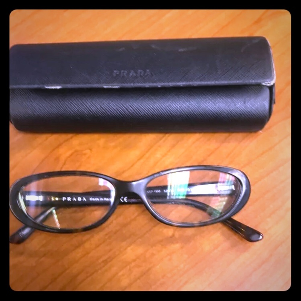 Prada tortoise shell oval frames